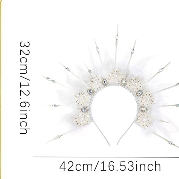 White Feather Headpiece main image 4
